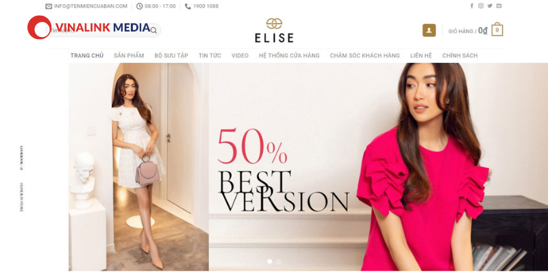 Mẫu landing page bán hàng thời trang mới nhất